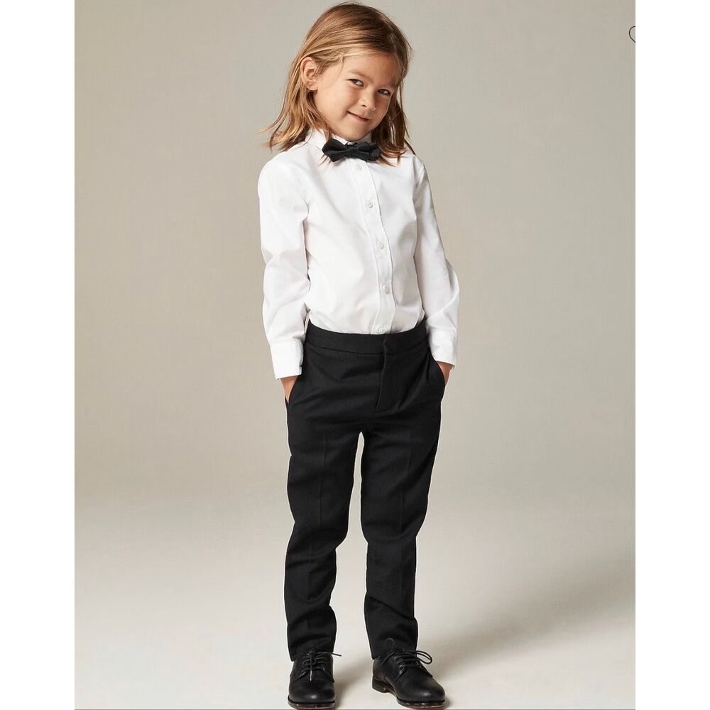 J.Crew Boys' slim Ludlow tuxedo pant in Italian wool NWT size 12
